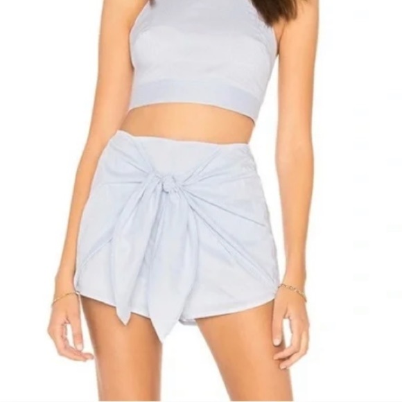 NWT Superdown Danika Stripe Tie Waist Shorts sz XS - Picture 1 of 12